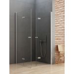New Trendy New Soleo kabina prysznicowa 80 cm kwadratowa chrom/szkło przezroczyste D-0148A/D-0152A