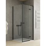 New Trendy Reflexa Black kabina prysznicowa 80x100 cm prawe czarny/szkło przezroczyste EXK-1335/EXK-0297