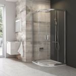 Ravak Blix BLCP4-90 kabina prysznicowa 90 cm półokrągła polerowane aluminium/transparent 3B270C00Z1