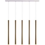 Amplex Akadi lampa wisząca 5x25W biała/złota 0144