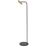 Amplex Amos lampa stojąca 1x25W czarna/złota 0175