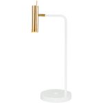 Amplex Amos lampa biurkowa 1x25W biała/złota 0177