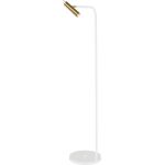 Amplex Amos lampa stojąca 1x25W biała/złota 0178