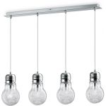 Ideal Lux Luce Max lampa wisząca 4x60W aluminiowa 047799