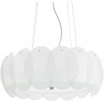 Ideal Lux Ovalino lampa wisząca 8x60W biała 090481