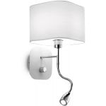 Ideal Lux Holiday kinkiet 1x40W/1x1W biały 124162