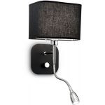 Ideal Lux Holiday kinkiet 1x40W/1x1W czarny 124179