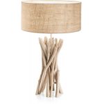 Ideal Lux Driftwood lampa stołowa 1x60W drewniana 129570