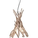 Ideal Lux Driftwood lampa wisząca 1x60W drewniana 129600