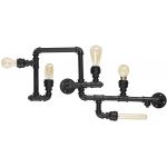 Ideal Lux Plumber lampa podsufitowa 5x42W czarna 136707