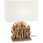 Ideal Lux Snell lampa stołowa 1x60W drewniana 201399