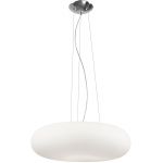 Lampex Opal lampa wisząca 3x40W mleczny/chrom 172/W48