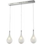 Lampex Avia lampa wisząca 3x20W biały/chrom 299/3