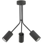 Lampex Mateo 3 lampa wisząca 3x40W czarna 528/3CZA