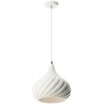 Lampex Oliver lampa wisząca 1x60W biała 708/1BIA