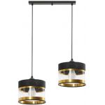 Lampex Elia lampa wisząca 2x40W czarna 855/2L