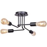 Lis Poland Atol lampa wisząca 4x40W czarna 5952PLH02