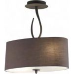 Mantra Lua lampa wisząca 2x20W popielaty 3690