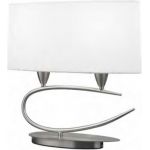 Mantra Lua lampa biurkowa 2x20W chrom/biały 3703