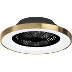 Mantra Tibet plafon 1x70W LED z wentylatorem czarny/złoty 7124