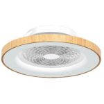 Mantra Tibet plafon 1x70W LED z wentylatorem biały/drewno 7126