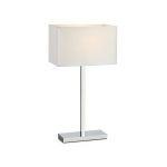 Markslöjd Savoy lampa stołowa 1x60W chrom/biały 106305