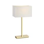 Markslöjd Savoy lampa stołowa 1x60W mosiądz/biały 106306