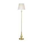 Markslöjd Imperia lampa stojąca 1x60W mosiądz/biały 106322