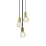 Markslöjd Sky lampa wisząca 3x60W mosiądz szczotkowany 107107