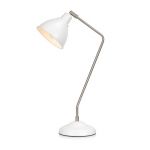 Markslöjd Coast lampa biurkowa 1x60W biały/stal 107309