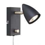 Markslöjd Ciro kinkiet 1x7W czarny/stal 107407
