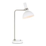 Markslöjd Larry lampa biurkowa 1x60W biały/stal 107502
