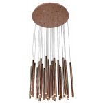 MaxLight Organic Copper lampa wisząca 33x1W/4x3W miedziana P0174