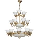 Nowodvorski Lighting Korynt XXIV lampa wisząca 24x60W złoty/biały 3374