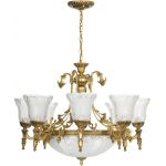 Nowodvorski Lighting Pireus XI lampa wisząca 11x60W złoty/przezroczysty 3380