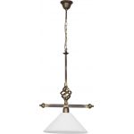 Nowodvorski Lighting Cora I lampa wisząca 1x60W mosiądz/biały 4745