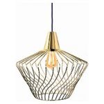 Nowodvorski Lighting Wave S lampa wisząca 1x60W złota 8861