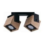 Nowodvorski Lighting Wezen II lampa podsufitowa 2x35W drewno/czarny 9038