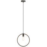 Rabalux Levi lampa wisząca 1x60W czarna 2568