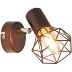 Rabalux Odin kinkiet 1x40W brązowy metalik 6882