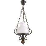 Rabalux Petronel lampa wisząca 1x60W czarny mat 7076