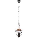 Rabalux Enna lampa wisząca 1x40W czarny/przezroczysty 7869