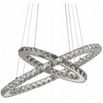 TooLight lampa wisząca LED z pilotem APP418-CP srebrna OSW-65016