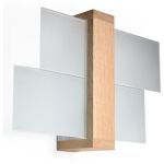Sollux Lighting Feniks kinkiet 1x60W naturalne drewno SL.0077