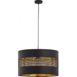 TK Lighting Tago Black lampa wisząca 1x25W czarna/złota 3211