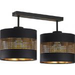 TK Lighting Tago Black lampa podsufitowa 2x15W czarna/złota 3212
