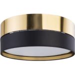TK Lighting Hilton plafon 3x15W czarny/złoty 4180