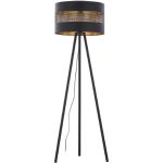 TK Lighting Tago Black lampa stojąca 1x25W czarna/złota 5053