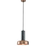 Zambelis Lighting lampa wisząca 1x40W czarny marmur/miedź 18163