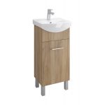 Zestaw Cersanit Cersania New umywalka z szafką zestaw meblowy 40 cm biały/orzech (K110050, S543015DSM)